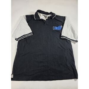 Marithe Francois Girbaud Blue Heavyweight Polo Shirt Mens Size 2XL XXL